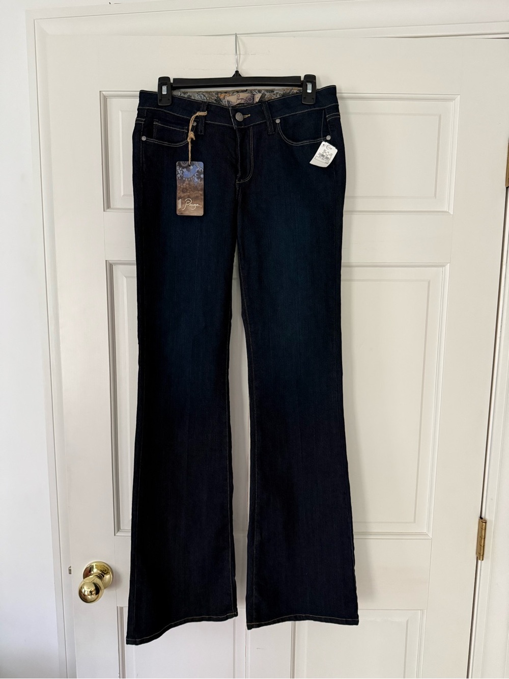 New! PAIGE Skyline Dark Indigo Bootcut Jeans